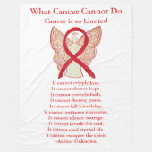 Bloedkanker Rood bewustzijn Fleece Deken (Voorkant)