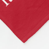 Bloedkanker Rood bewustzijn Lint Chemo Blanket Fleece Deken (Hoek)