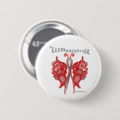 Bloedkanker Warrior Celtic Butterfly Ronde Button 5,7 Cm (Voorkant /achterkant)