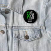 Bloedkanker Zijn Strijd Is Mijn Strijd Lymfoom Bew Ronde Button 5,7 Cm (In situ)