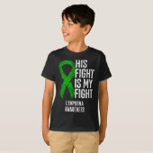 Bloedkanker Zijn Strijd Is Mijn Strijd Lymfoom Bew T-shirt (Voorkant volledig)