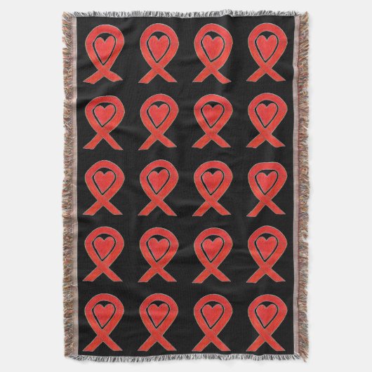 Bloedkankerbewustwording Kunstdekletjes Deken (Voorkant Verticaal)