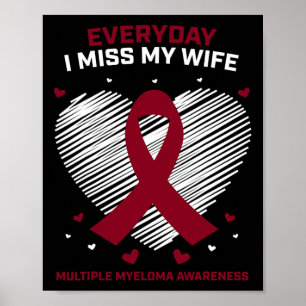 Bloedkankerproducten Gifts Wife Multipel Myeloom Poster