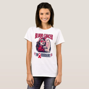 Bloedkankerstrijder geloven en vechten t-shirt