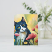 Bloedkat Briefkaart (Staand voorkant)