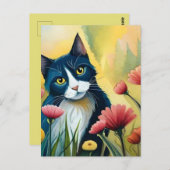 Bloedkat Briefkaart (Voorkant / Achterkant)