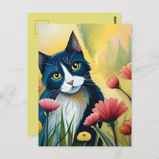 Bloedkat Briefkaart (Voorkant / Achterkant)