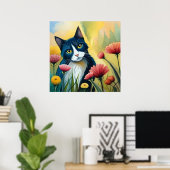 Bloedkat Poster (Thuiskantoor)