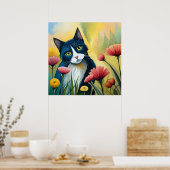 Bloedkat Poster (Keuken)