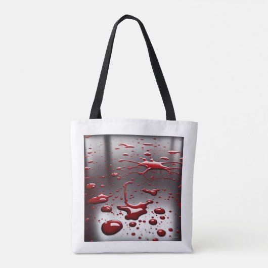 bloedklonter tote bag (Achterkant)