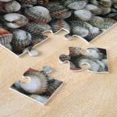 Bloedkokkelschelpen Legpuzzel (Zijkant)