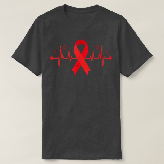 Bloedkromme Lint Pulmonair Embolisme Overleving PE T-shirt (Design voorkant)