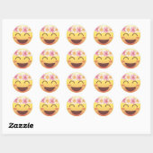 Bloedkroon in blozen Emoji Face Sticker (Vel)