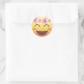 Bloedkroon in blozen Emoji Face Sticker (Tas)