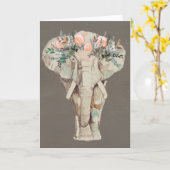 Bloedkweekolifant II Kaart (Gele Bloem)