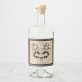 Bloedlabel van Dragon Likeurfles Etiket (Voorkant)