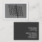 Bloedlichten (B&W) (Grenzen) Visitekaartje (Voorkant / Achterkant)