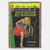 Bloedlijn naar Murder pulp cover Deken (Voorkant Verticaal)