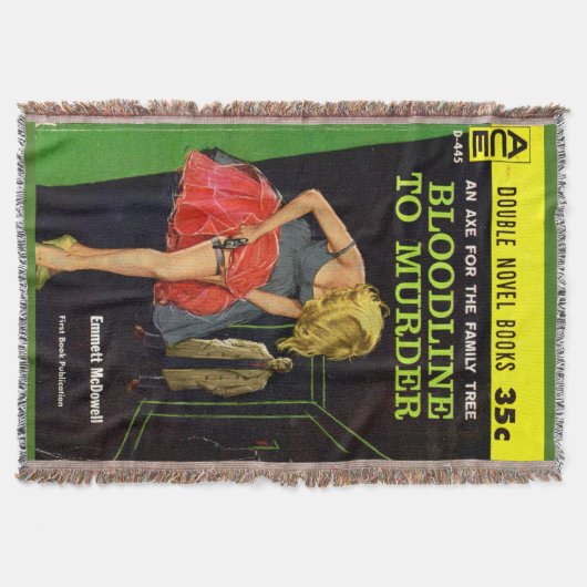 Bloedlijn naar Murder pulp cover Deken (Voorkant)