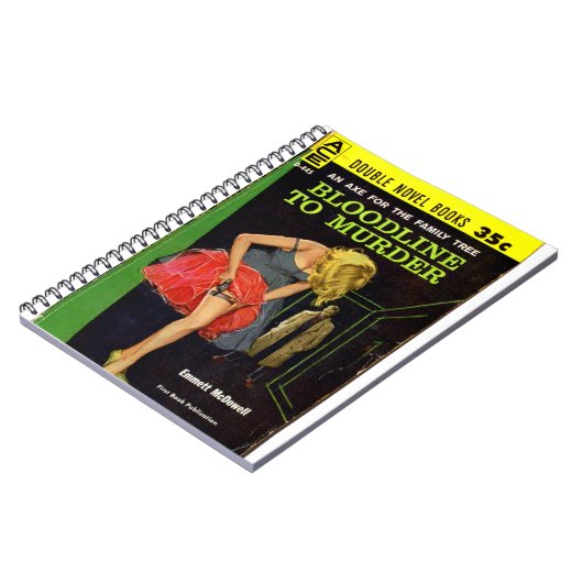 Bloedlijn naar Murder pulp cover Notitieboek (Linkerzijde)