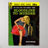 Bloedlijn naar Murder pulp cover Poster (Voorkant)