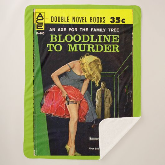 Bloedlijn naar Murder pulp cover Sherpa Deken (Voorkant)