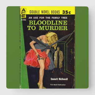 Bloedlijn naar Murder pulp cover Vierkante Klok