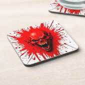 Bloedlust: de wraakzuchtige vampier bier onderzetter (Linkerzijde)