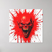 Bloedlust: de wraakzuchtige vampier canvas afdruk (Voorkant)
