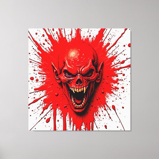 Bloedlust: de wraakzuchtige vampier canvas afdruk (Voorkant)