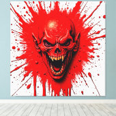 Bloedlust: de wraakzuchtige vampier canvas afdruk (Insitu (Houten vloer))