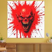 Bloedlust: de wraakzuchtige vampier canvas afdruk (Insitu (Woonkamer))