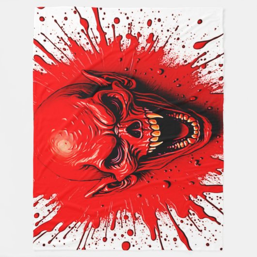 Bloedlust: de wraakzuchtige vampier fleece deken (Voorkant)