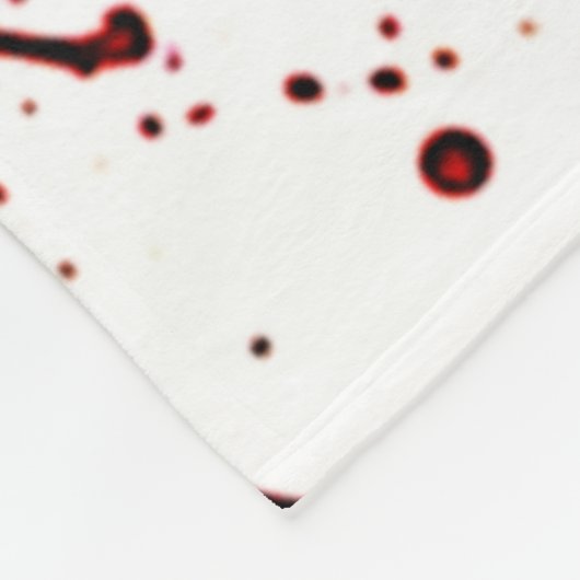 Bloedlust: de wraakzuchtige vampier fleece deken (Hoek)