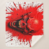 Bloedlust: de wraakzuchtige vampier sherpa deken (Voorkant)