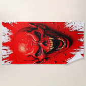 Bloedlust: de wraakzuchtige vampier strandlaken (Voorkant)