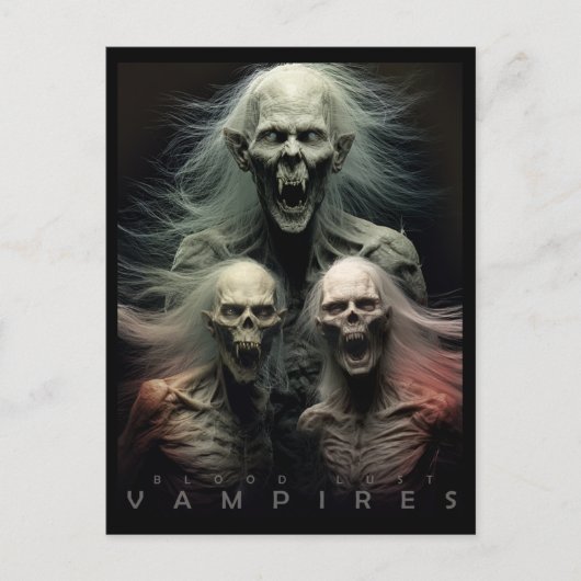 Bloedlust - Vampiers Postkaart (Voorkant)