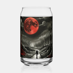 Bloedmaan blikvorm glas