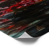 Bloedmaan boven het herfstmeer - Mystieke Herfst Poster (Hoek)