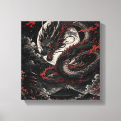 Bloedmaan Draak Canvas Afdruk (Voorkant)