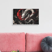 Bloedmaan Draak Canvas Afdruk (Insitu (Woonkamer))