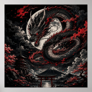 Bloedmaan Draak Poster