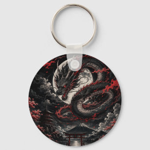 Bloedmaan Draak Sleutelhanger