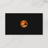 Bloedmaan en kattenkaartje Silhouette Halloween Pa Informatiekaartje (Achterkant)