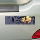 Bloedmaan en Night Owl Silhouette Bumpersticker (Op auto)