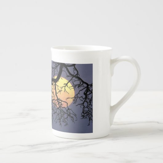 Bloedmaan en Night Owl Silhouette Porselein Kop (Rechts)