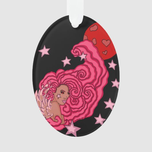 Bloedmaan Engel Versiering Ornament (voorkant)