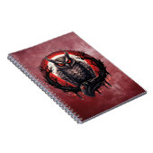 bloedmaan-gehoornde uil notitieboek (Rechterzijde)