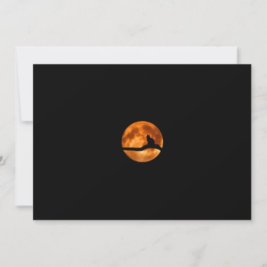 Bloedmaan & kattenkat Silhouette Halloween Party I (Achterkant)