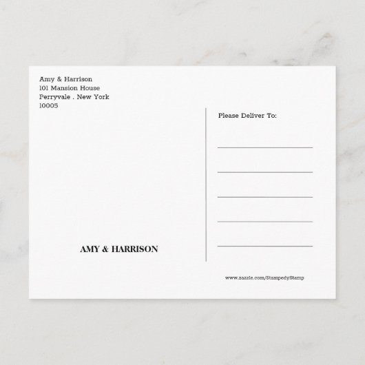 Bloedmaan & kattenkat Silhouette Halloween Party I Aankondigingskaart (Achterkant)